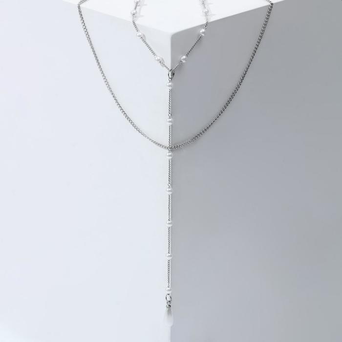 Кулон "Топ" жемчужная роса, цвет белый в серебре, 38см
Кулон "Топ" жемчужная роса, цвет белый в серебре, 38см