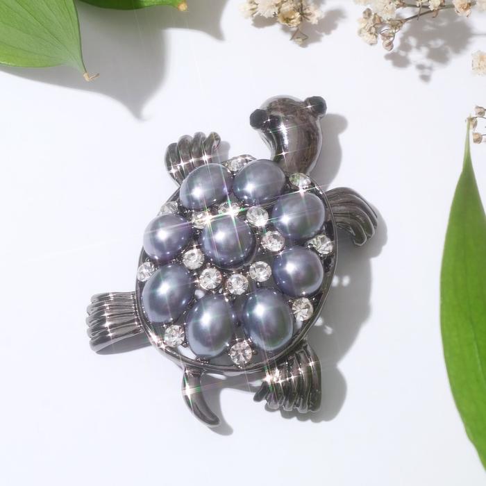 Брошь "Черепаха" с жемчужным панцирем, цвет серый
Брошь "Черепаха" с жемчужным панцирем, цвет серый