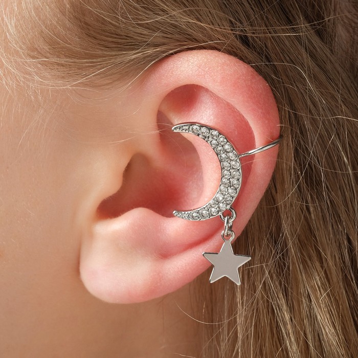 Серьга "Каффа" полумесяц со звездой, цвет чёрно-белый в серебре
Серьга "Каффа" полумесяц со звездой, цвет чёрно-белый в серебре