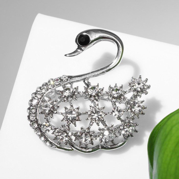 Брошь "Лебедь" цветочный, цвет белый в серебре
Брошь "Лебедь" цветочный, цвет белый в серебре