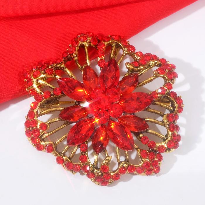 Брошь "Императрица" вспышка, цвет красный в чернёном золоте
Брошь "Императрица" вспышка, цвет красный в чернёном золоте