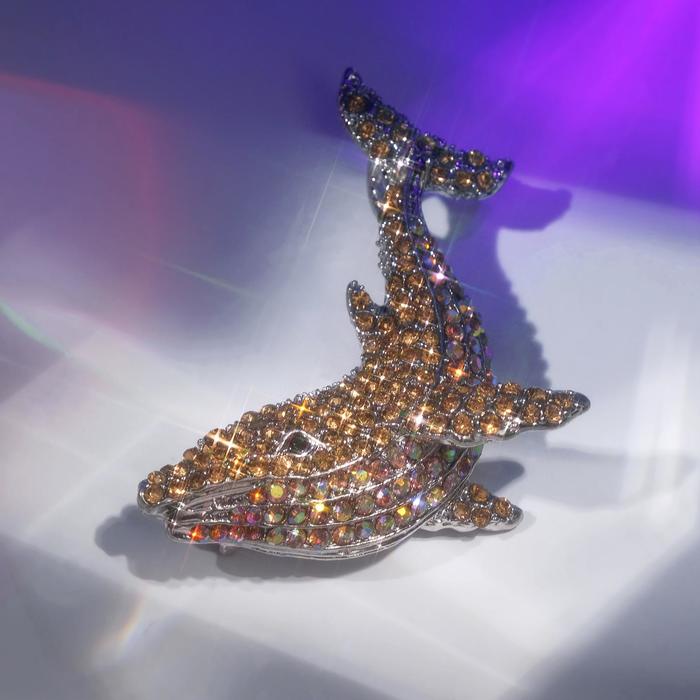 Брошь "Кит", цветная в серебре
Брошь "Кит", цветная в серебре