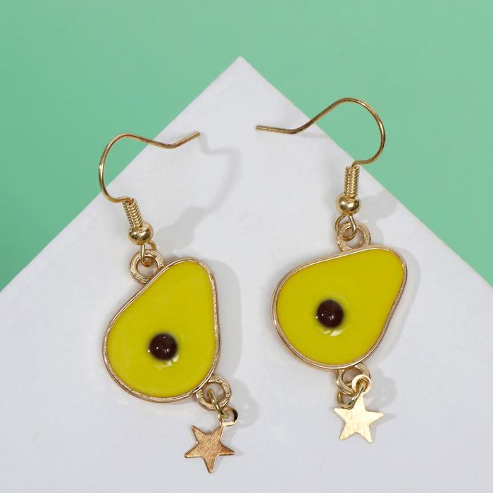 Серьги эмаль "Авокадо" со звёздочкой, цветной в золоте
Серьги эмаль "Авокадо" со звёздочкой, цветной в золоте