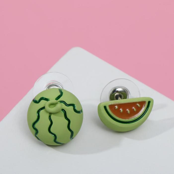 Серьги эмаль "Арбузик" мини, цвет красно-зелёный
Серьги эмаль "Арбузик" мини, цвет красно-зелёный
