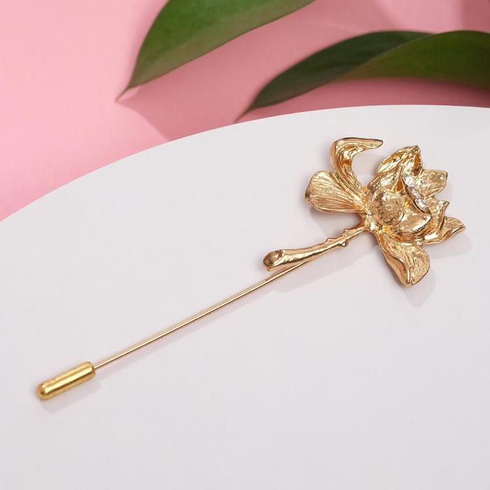 Булавка "Цветок" пушистый, 7см, цвет белый в золоте
Булавка "Цветок" пушистый, 7см, цвет белый в золоте