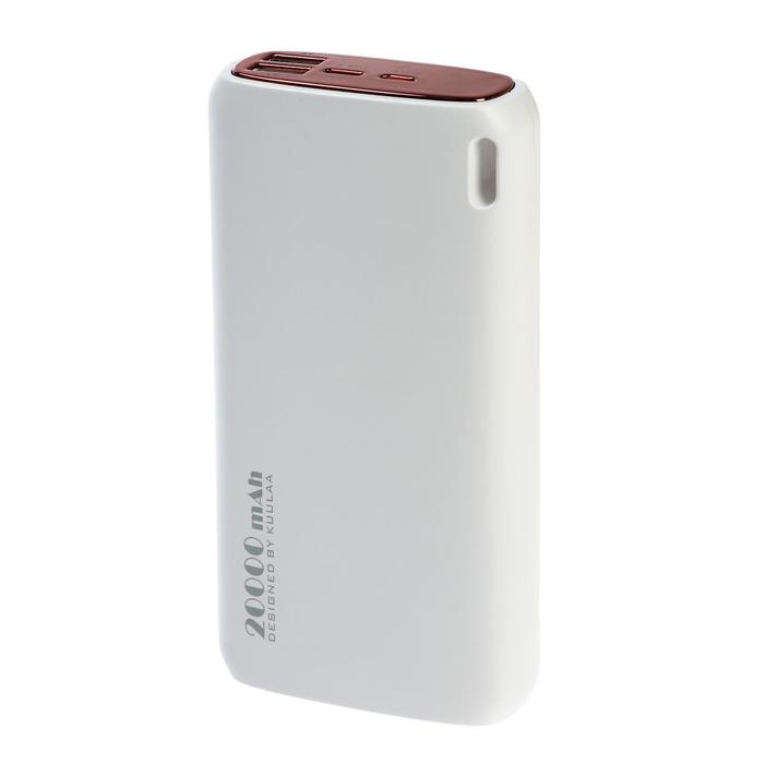 Внешний аккумулятор KUULAA PB-118, 20000 мАч, 2 USB, Type-C, microUSB, 2.1 А, белый
Внешний аккумулятор KUULAA PB-118, 20000 мАч, 2 USB, Type-C, microUSB, 2.1 А, белый