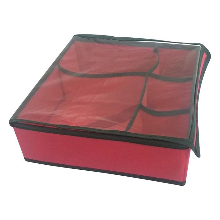 Кофр для хранения новогодних украшений, размер 26х26х8 см
Кофр для хранения новогодних украшений, размер 26х26х8 см