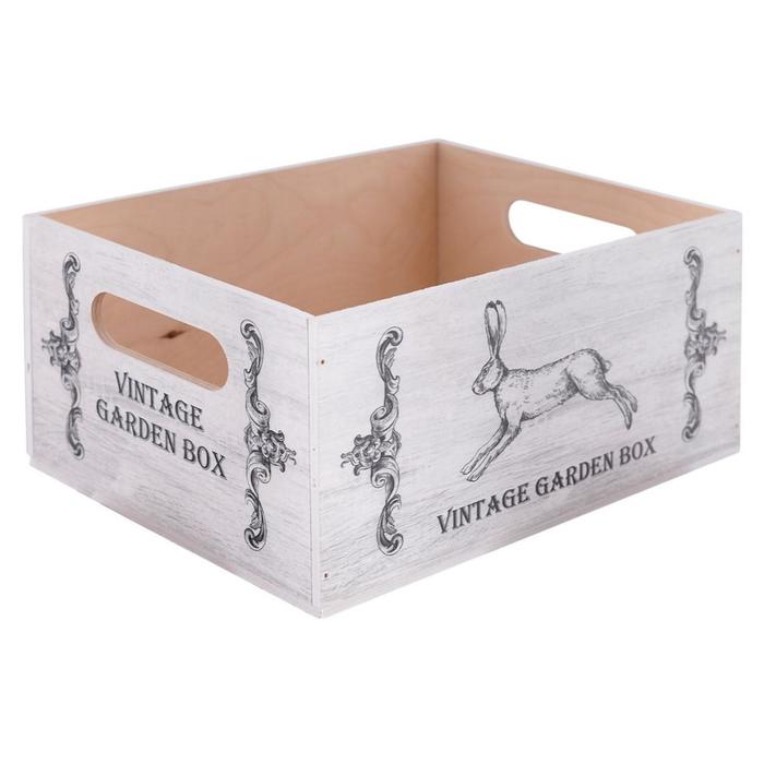 Ящик декоративный «Заяц-русак», размер 30х23,5х14,5 см
Ящик декоративный «Заяц-русак», размер 30х23,5х14,5 см