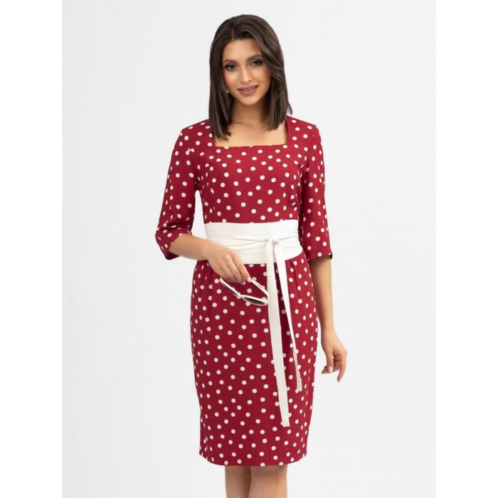 фото Платье женское «анаис (хит, с кушаком)», размер 46 li-lu belluche