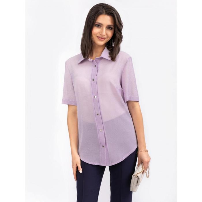 фото Рубашка женская «дейзи (сирень)», размер 48 li-lu belluche