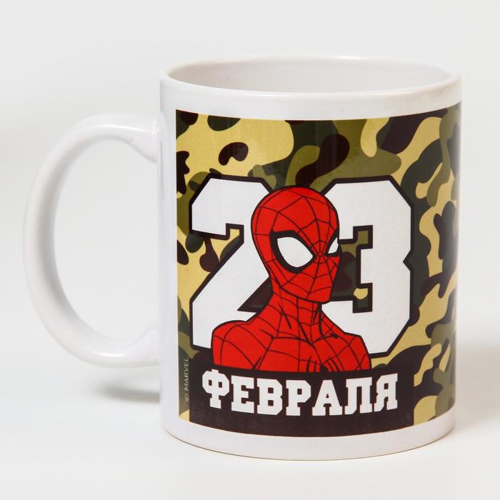 Кружка сублимация "С 23 февраля", Человек-паук 350 мл.
Кружка сублимация "С 23 февраля", Человек-паук 350 мл.