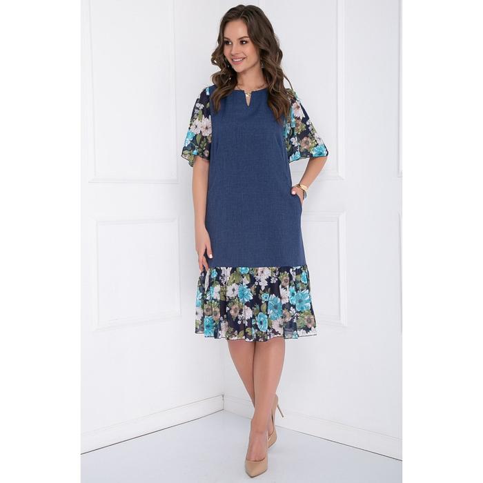 Платье «Эльфина деним», размер 52
Платье «Эльфина деним», размер 52