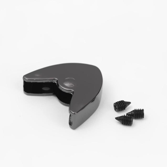 Наконечник для молнии, 2,2 × 2 см, цвет чёрный никель
Наконечник для молнии, 2,2 × 2 см, цвет чёрный никель