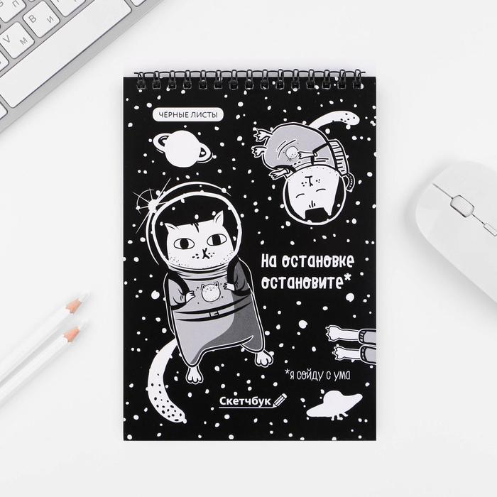 Скетчбук с чёрными листами «На остановке остановите» А5 40 л 100 г/м
Скетчбук с чёрными листами «На остановке остановите» А5 40 л 100 г/м