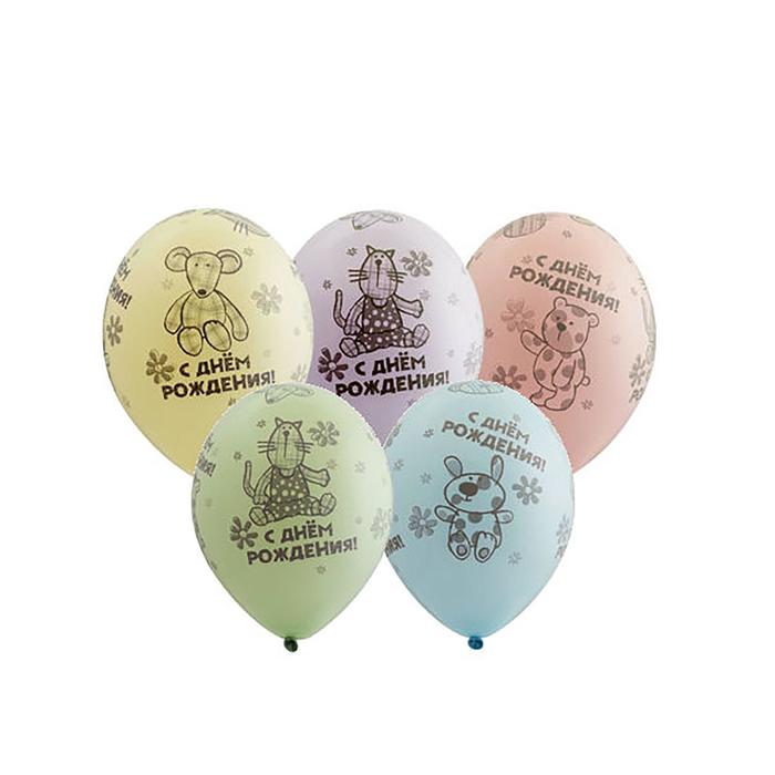 Шар латексный 14" «С днём рождения. Зверюшки-игрушки», шелкография, пастель, набор 5 шт.
Шар латексный 14" «С днём рождения. Зверюшки-игрушки», шелкография, пастель, набор 5 шт.