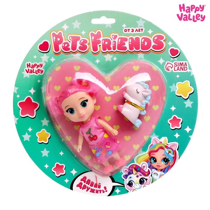 Куколка с питомцем Pets Friends, единорожка, МИКС
Куколка с питомцем Pets Friends, единорожка, МИКС
