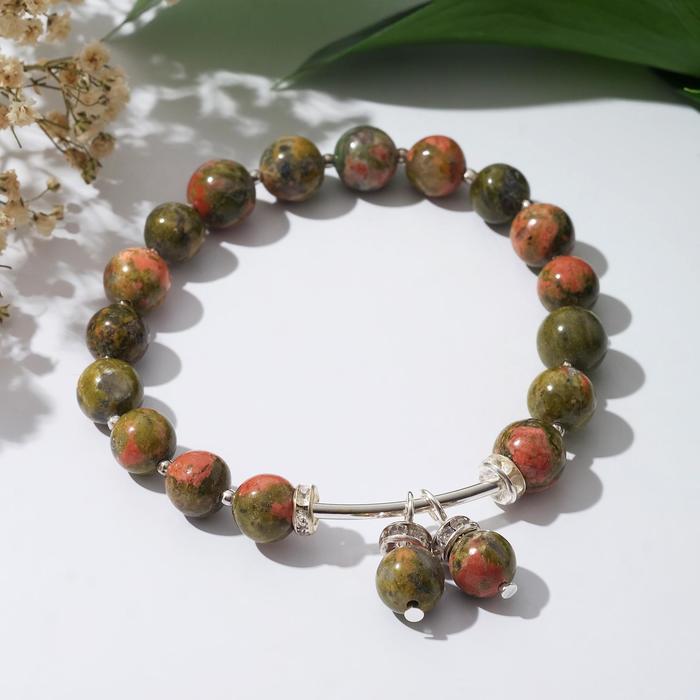 Браслет шар №8 "Яшма" с бубенчиками
Браслет шар №8 "Яшма" с бубенчиками