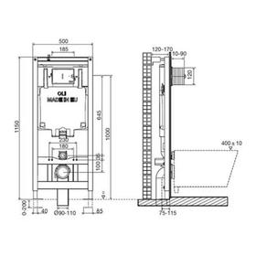 Инсталляция OLI 80 Sanitarblock 300573pKa00, для подвесного унитаза, кнопка смыва Karisma
Инсталляция OLI 80 Sanitarblock 300573pKa00, для подвесного унитаза, кнопка смыва Karisma