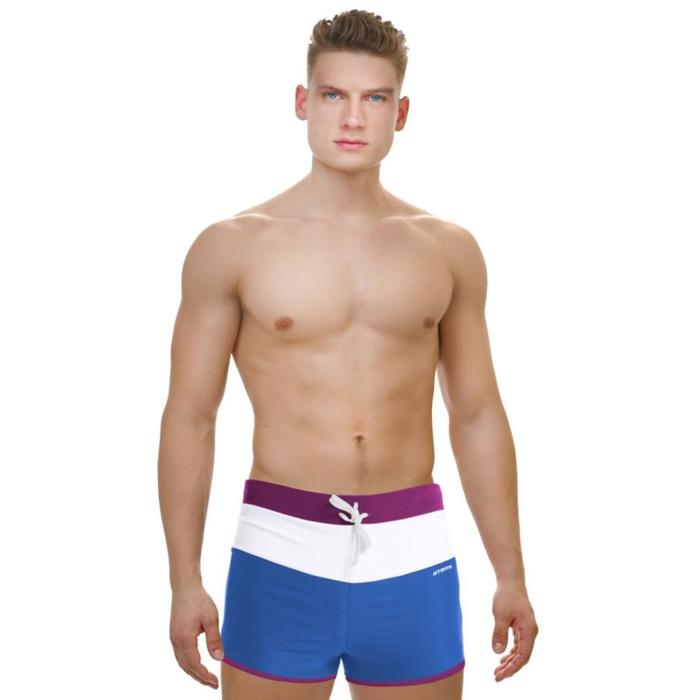 фото Плавки-шорты для бассейна atemi tsae1c, цвет синий, фиолетовый, размер 52