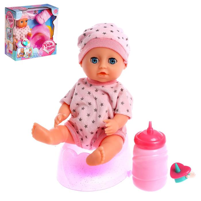 Пупс функциональный «Малыш» в костюмчике, пьет, писает, с аксессуарами
Пупс функциональный «Малыш» в костюмчике, пьет, писает, с аксессуарами