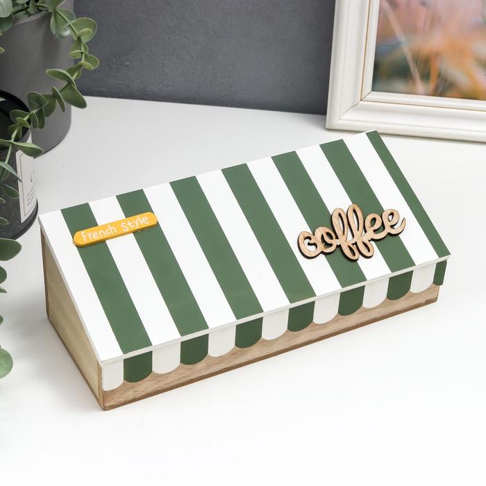 Шкатулка дерево с делениями "Кофе" 8х24х10,5 см
Шкатулка дерево с делениями "Кофе" 8х24х10,5 см