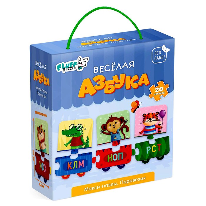 Макси-пазлы «Паровозик. Весёлая азбука», 20 элементов
Макси-пазлы «Паровозик. Весёлая азбука», 20 элементов