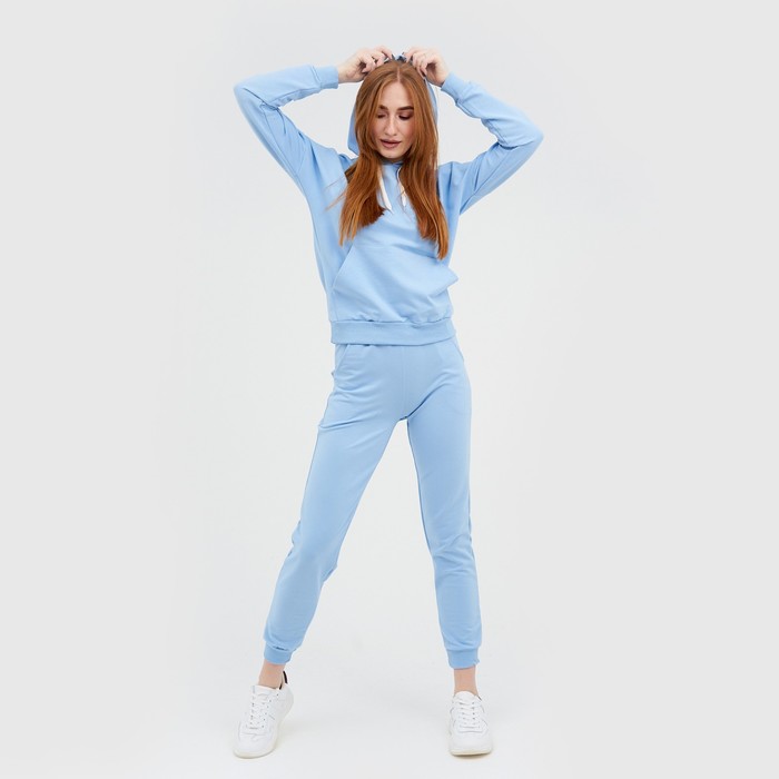 Костюм спортивный женский, цвет голубой, размер 42
Костюм спортивный женский, цвет голубой, размер 42