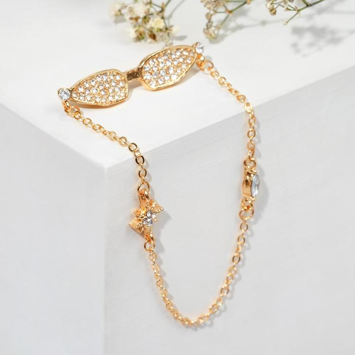 Брошь "Очки солнцезащитные" имидж, цвет белый в золоте
Брошь "Очки солнцезащитные" имидж, цвет белый в золоте