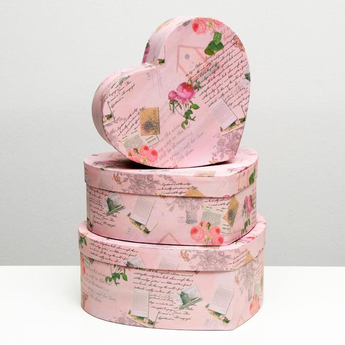 Набор коробок 3 в 1, "Сердца", 24 x 21 x 9.8 - 19 x 16.5 x 6.8 см
Набор коробок 3 в 1, "Сердца", 24 x 21 x 9.8 - 19 x 16.5 x 6.8 см