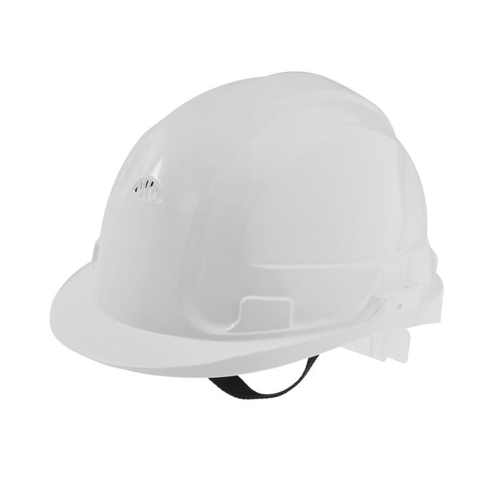 Каска защитная СВОНА "ЩИТ", с креплением, белая, эконом
