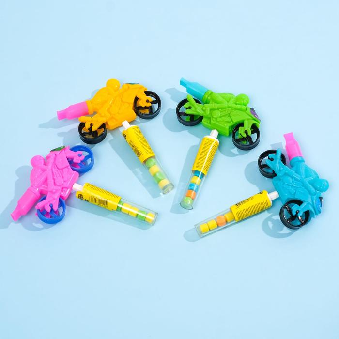 Драже "Мотоцикл" в тубе с игрушкой, 2г 
Драже "Мотоцикл" в тубе с игрушкой, 2г