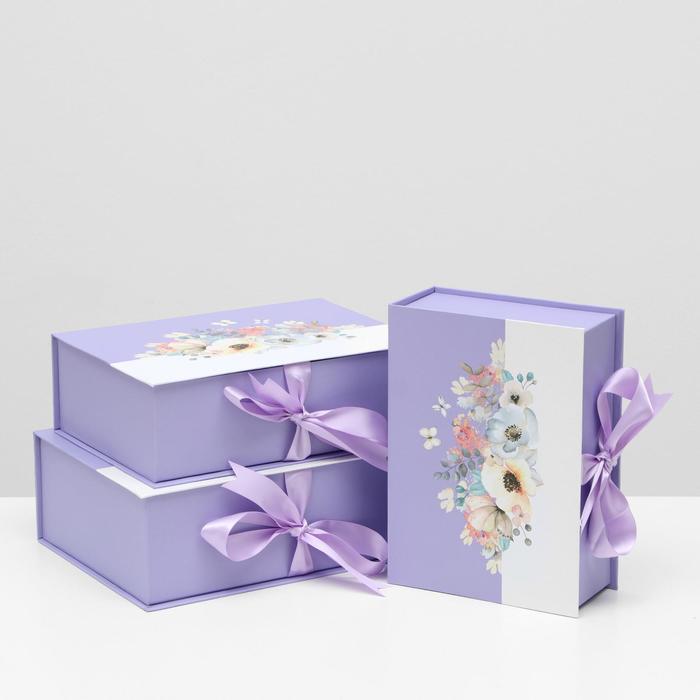 Набор коробок 3 в 1, с откидной крышкой, фиолетовый, 30.3 x 21.5 x 10.2 - 24.3 x 17.5 x 8.2 см
Набор коробок 3 в 1, с откидной крышкой, фиолетовый, 30.3 x 21.5 x 10.2 - 24.3 x 17.5 x 8.2 см