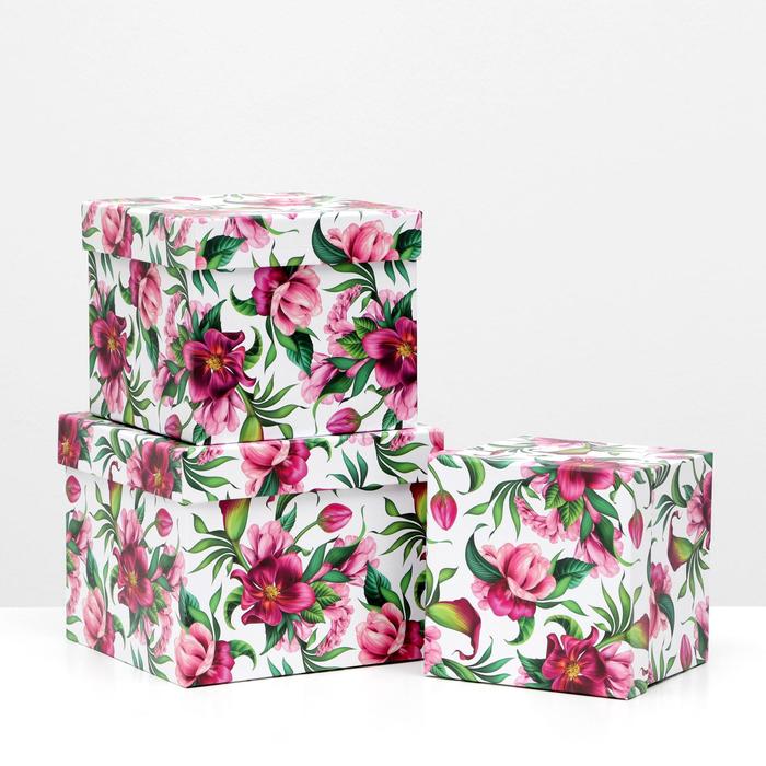 Набор коробок 3 в 1, "Цветы", 20.5 x 20.5 x 16.5 - 15.5 x 15.5 x 14.5 см
Набор коробок 3 в 1, "Цветы", 20.5 x 20.5 x 16.5 - 15.5 x 15.5 x 14.5 см