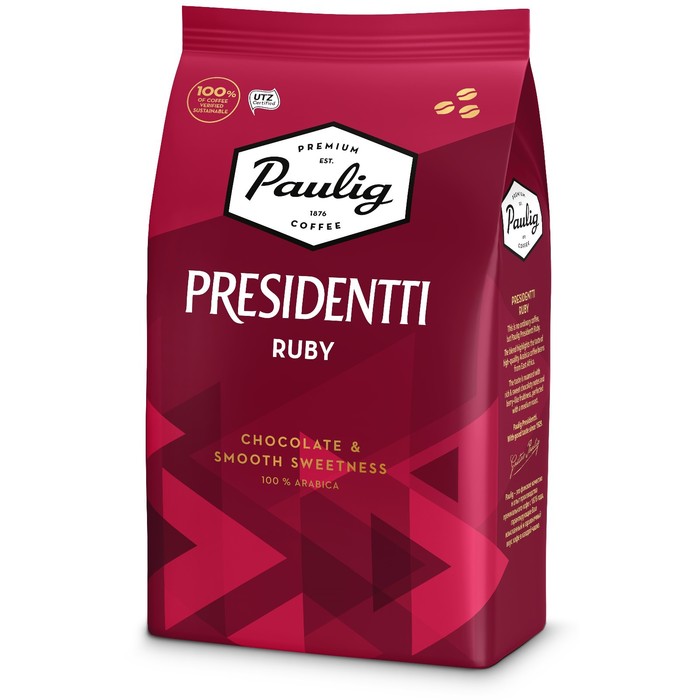 Кофе зерновой Paulig Presidentti Ruby, 1кг 
Кофе зерновой Paulig Presidentti Ruby, 1кг