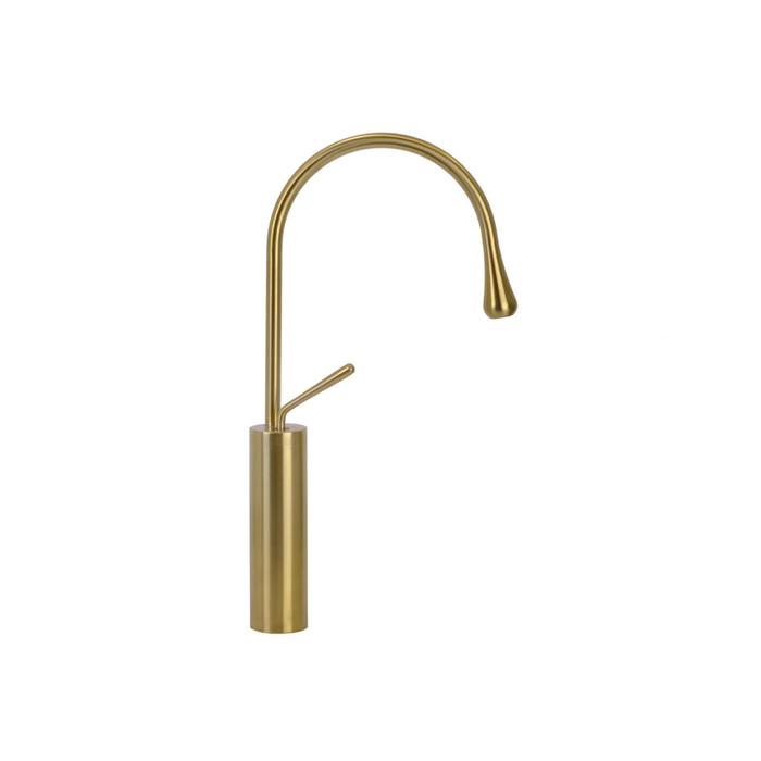 фото Смеситель для раковины bronze de luxe 9015br, однорычажный, излив 200 мм, латунь, бронза