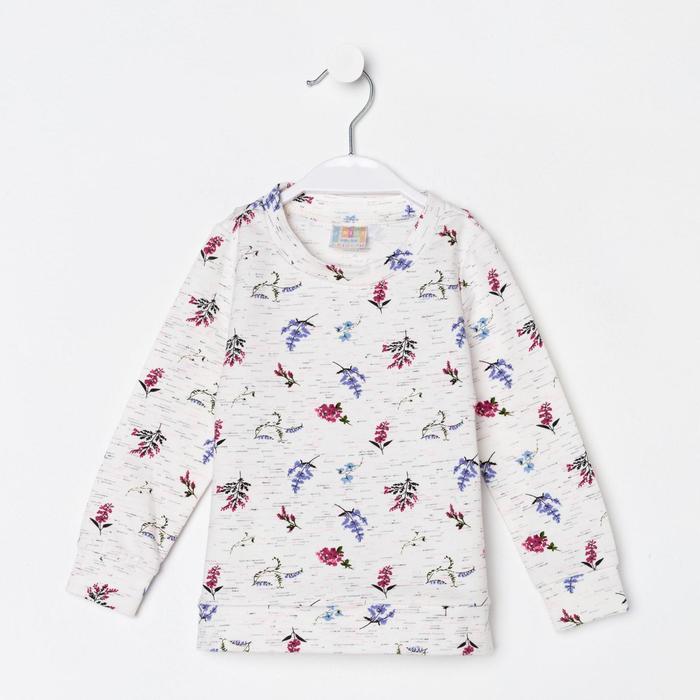 Свитшот для девочки, цвет белый/цветочки, рост 98 см
Свитшот для девочки, цвет белый/цветочки, рост 98 см