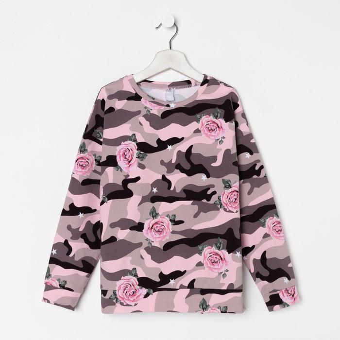 Свитшот для девочки, цвет милитари/рис. розы, рост 128 см
Свитшот для девочки, цвет милитари/рис. розы, рост 128 см