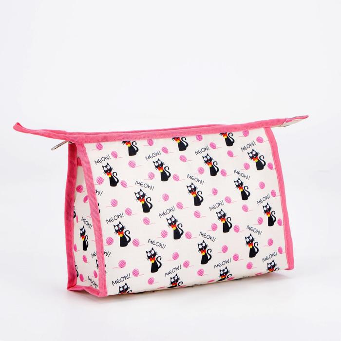 Косметичка на молнии, с подкладом, цвет розовый
Косметичка на молнии, с подкладом, цвет розовый