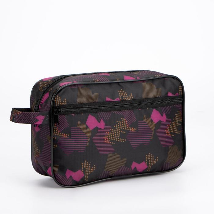 Косметичка на молнии, с подкладом, наружный карман, цвет чёрный
Косметичка на молнии, с подкладом, наружный карман, цвет чёрный