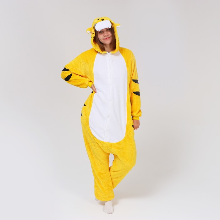 Кигуруми «Тигр», цвет жёлтый, р. 48-50, рост 176 см
Кигуруми «Тигр», цвет жёлтый, р. 48-50, рост 176 см