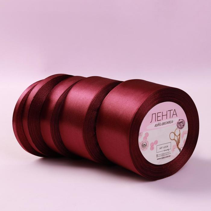 Набор атласных лент, 5 шт, размер лент: 6/10/20/40/50 мм × 23 ± 1 м, цвет винный
Набор атласных лент, 5 шт, размер лент: 6/10/20/40/50 мм × 23 ± 1 м, цвет винный