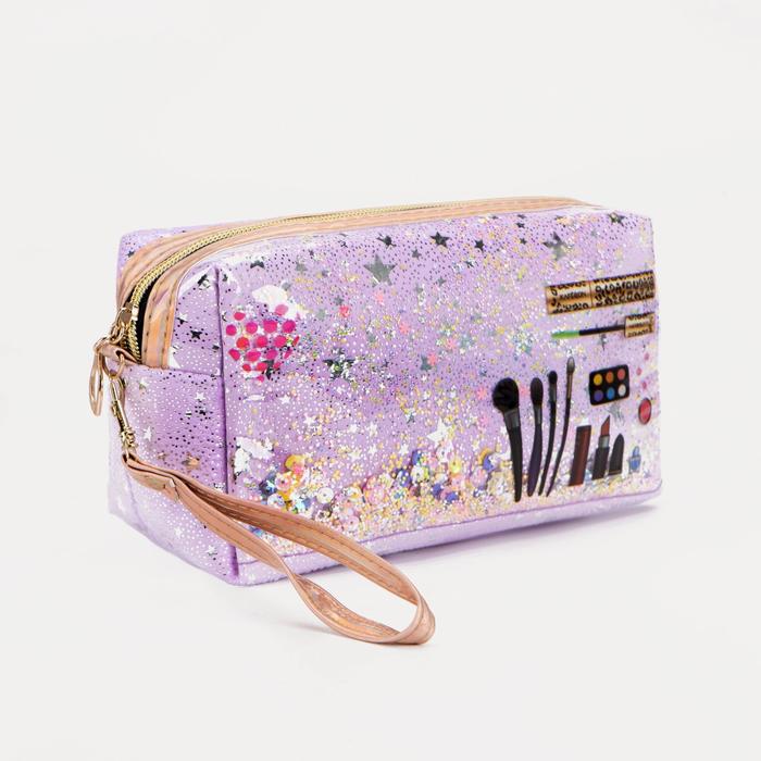 Косметичка дорожная, отдел на молнии, с ручкой, цвет сиреневый
Косметичка дорожная, отдел на молнии, с ручкой, цвет сиреневый