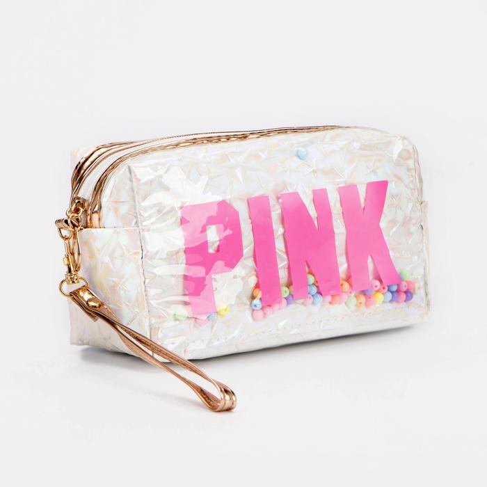 Косметичка на молнии, с ручкой, цвет белый
Косметичка на молнии, с ручкой, цвет белый