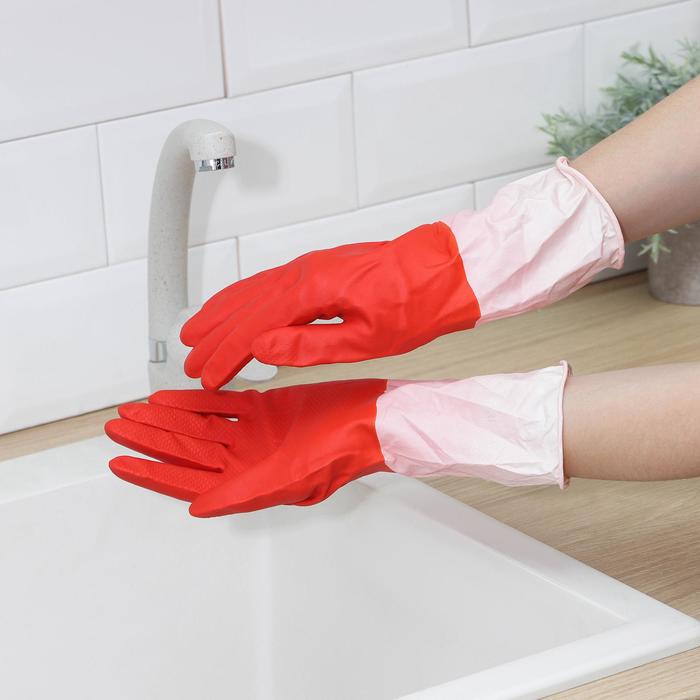 Перчатки латексные хозяйственные Komfi, сверхпрочные, размер XL, цвет красный, белый
Перчатки латексные хозяйственные Komfi, сверхпрочные, размер XL, цвет красный, белый