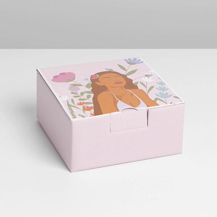 фото Коробка‒пенал «girl», 15 × 15 × 7 см дарите счастье