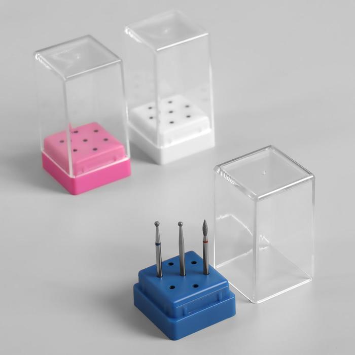 Подставка под фрезы, прямоугольная, 7 ячеек, 3,4 × 3,4 см, цвет МИКС
Подставка под фрезы, прямоугольная, 7 ячеек, 3,4 × 3,4 см, цвет МИКС