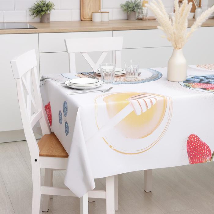 Клеёнка столовая на тканевой основе «Завтрак», рулон 10 скатертей, размер 140×180 см
Клеёнка столовая на тканевой основе «Завтрак», рулон 10 скатертей, размер 140×180 см