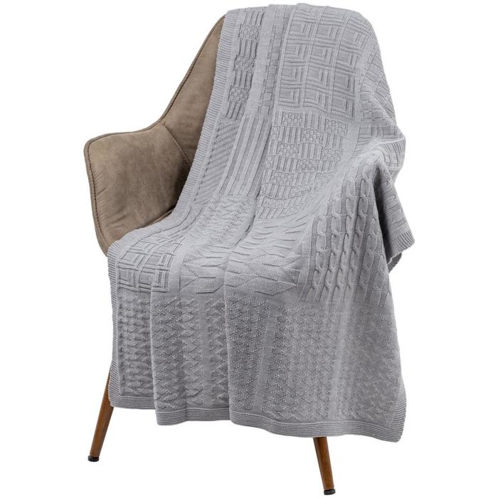 Плед Snippet, размер 120х180см, цвет серый меланж
Плед Snippet, размер 120х180см, цвет серый меланж