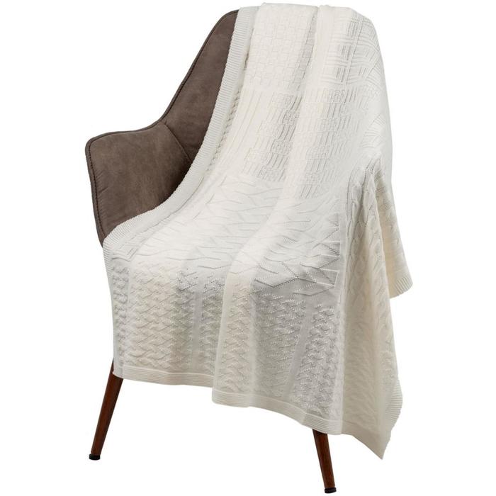 Плед Snippet, размер 120х180см, цвет белый
Плед Snippet, размер 120х180см, цвет белый