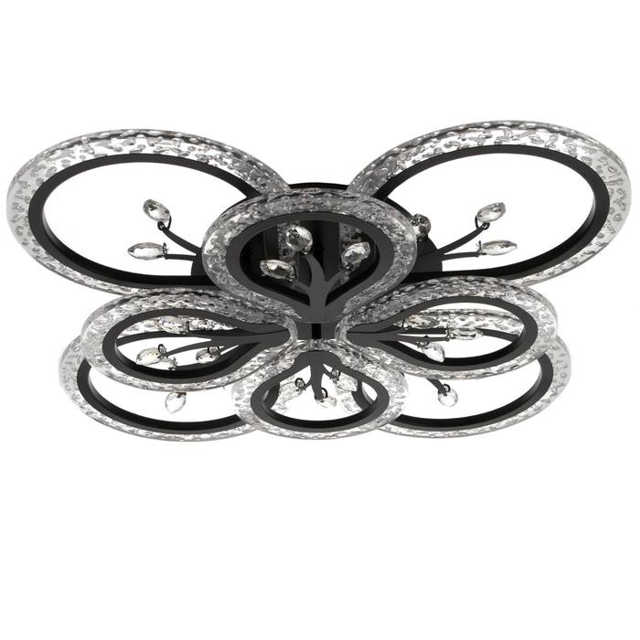 Люстра с ПДУ 1534/8BK LED 160Вт 3000-6000К диммер черный 64х64х11 см 
Люстра с ПДУ 1534/8BK LED 160Вт 3000-6000К диммер черный 64х64х11 см